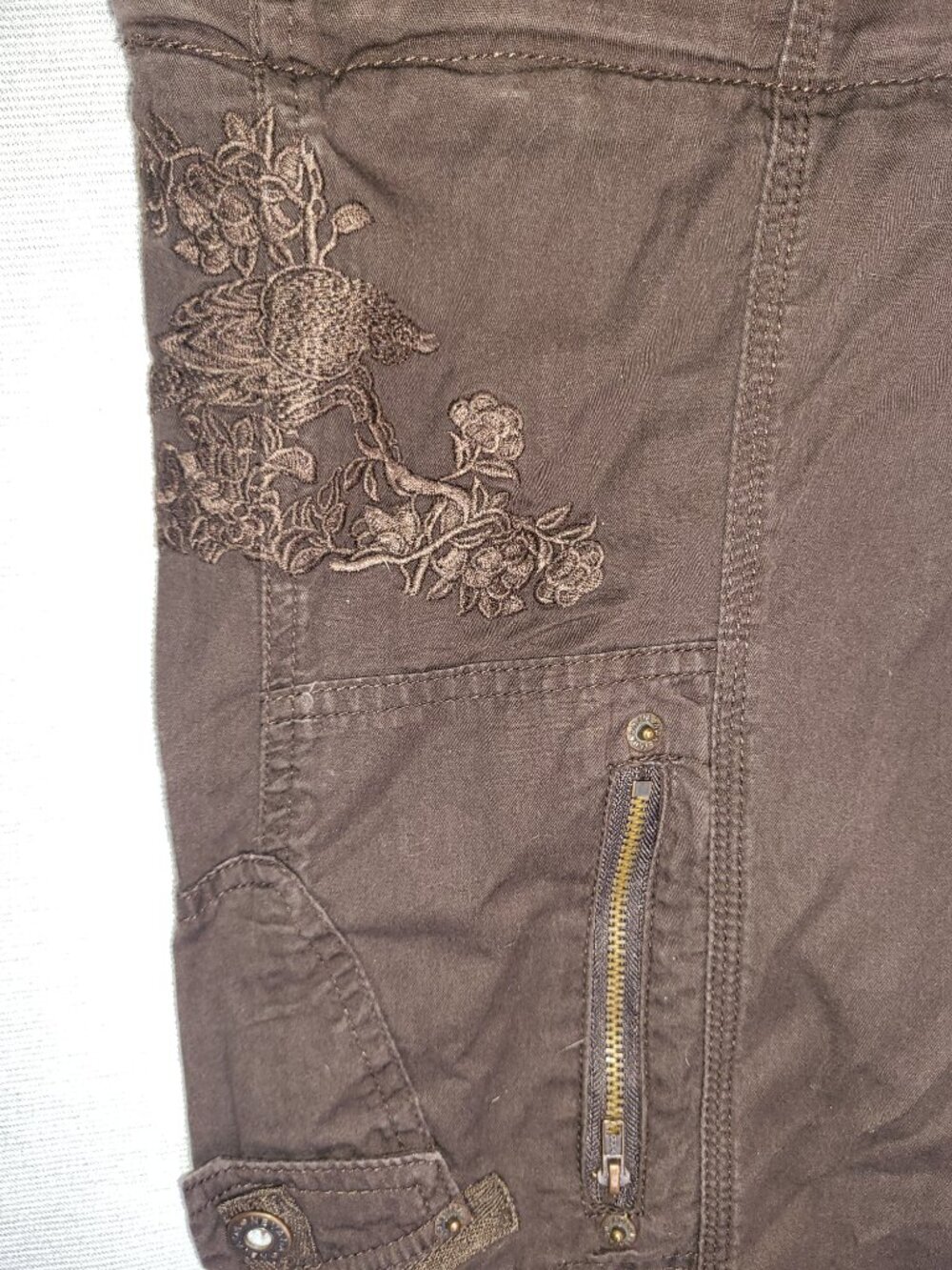Nevada Women’s Cargo Pants Size 16 Brown 100% Cotton Utility Outdoor - Picture 5 of 12